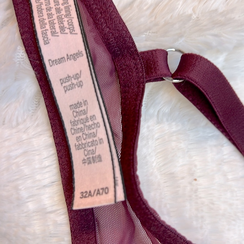 Victoria’s Secret Dream Angels Eggplant Push-Up Bra. Size 32A. EUC - Picture 5 of 5